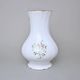 Vase 23,5 cm, Thun 1794, Carlsbad porcelain, BERNADOTTE flowers with gold