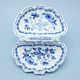 2-Compartment dish 28 cm, (2nd Quality), Original Blue Onion Pattern