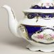 440: Pot tea 1,5 l, Sonata, cobalt blue + rose, Leander 1907