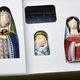 Sada figurek Ježíšek, Marie, Josef, keramika EGAN