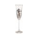Champagne glass 100 ml Lady with fan, glass, G. Klimt, Goebel