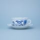 Cup and saucer mirror C/1 + ZC1, 200 ml / 15,5 cm for tea, Original Blue Onion Pattern