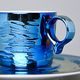 RESET, Cup and Saucer Espresso 100 ml, Titanium Blue, Český porcelán a.s.