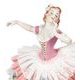 Dancer with lace 7 x 6,5 x 15 cm, Kurt Steiner, Porcelain Figures Unterweissbacher