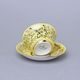 Cup 110 ml for tea + saucer 12,7 cm Windsor, Yellow + inside gold, Leander 1907 Loučky
