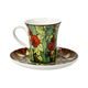 Cup and saucer L.C.Tiffany - Butterflies, 100 ml / 12 cm, Fine Bone China, Goebel