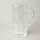 Astra Gold: Jug 1,2 l Brocca Timeless, italian glass, Golden Rim decor