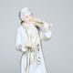 Violin player Rococo 20 cm, white + gold, Porcelain Figures Duchcov Royal Dux