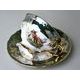 Tea cup 230 ml + saucer, Hunting - Green, Queen's Crown