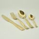 24 pcs. cutlery set, Posata MARTELLATA gold, NEVA cutlery