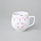 Hrnek Baňák 300 ml, růžičky + zlatá linka, Český porcelán a.s.