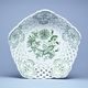 Bowl pentagonal perforated 19 cm, Original Green Onion pattern