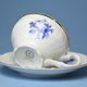 Tea cup and saucer 205 ml / 16 cm, Thun 1794 Carlsbad porcelain, BERNADOTTE blue rose