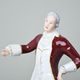 Gentleman Rococo 12,5 x 10,5 x 22 cm, Porcelain Figures Duchcov