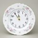 Wall clock 27 cm, Thun 1794, karlovarský porcelán, BERNADOTTE climbing rose