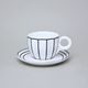 Cup and Saucer Šárka 160 ml, Black Line, Goldfinger porcelain