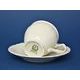 Coffee cup and saucer 220 ml / 16 cm, Thun 1794 Carlsbad porcelain, BERNADOTTE ivory