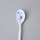 Coffee Spoon Small - porcelain 12 cm, Forget-me-not, Český porcelán a.s.