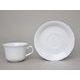 Cup 310 ml and saucer 175 mm, Thun 1794 Carlsbad porcelain, Natalie white