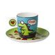 Espresso šálek a podšálek Roar 100 ml, jemný kostní porcelán, Ed Heck, Goebel