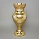Vase 35 cm, GOLD glass, gold + enamel, Nový Bor glass
