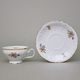 Tea cup and saucer 205 ml / 16 cm, Thun 1794 Carlsbad porcelain, BERNADOTTE Meissen Rose