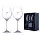 Silhouette - Set of 2 red wine glasses, 470 ml, Swarovski Crystals, DIAMANTE