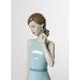 SWEET ELEGANCE WITH FLOWER (blue), 30 x 12 cm, NAO porcelain figures