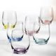 Club Spectrum 300 ml Rainbow - colur set, whisky glass, 6 pcs., Crystalex