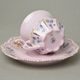 Cup 120 ml and saucer 14 cm coffee, Lenka 247p, Rose China Chodov