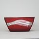 Studio Miracle: Bowl Red, 24 cm, Hand-decorated by Vlasta Voborníková