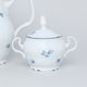 Coffee set for 6 persons, Thun 1794 Carlsbad porcelain, BERNADOTTE blue flower