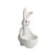 Figurka bílého zajíčka s mističkou 13,5 / 7 / 16 cm, porcelán, Goebel