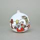 Christmas Tree Decoration Ball "Czech Winter 1918", 7,5 cm, Decor n. 3, Hand-decorated