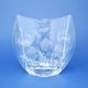 Crystal Hand Cut Vase ORBIT- Thistle decor, 240 mm, Crystalite BOHEMIA