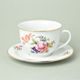 Olga: Cup breakfast 400 ml + saucer 19 cm, Meissen Rose, Český porcelán a.s.