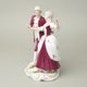 Taneční pár rokoko 16 x 13 x 23 cm, Purpur, Porcelánové figurky Duchcov (2.j.)