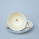 Cup and saucer B plus B 0,21 l / 14 cm for coffee, Hazenka IVORY, Cesky porcelan a.s.