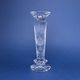 Crystal Hand Cut Candlestick octagonal - Thistle decor, 255 mm, Crystal Bohemia Poděbrady