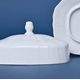 Butter dish COVER (LID), Thun 1794, karlovarský porcelán, BERNADOTTE white