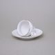 Espresso cup and saucer 75 ml / 12 cm, Thun 1794 Carlsbad porcelain, BERNADOTTE 023011