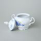 Lid for sugar bowl 0,3 l, Thun 1794, karlovarský porcelán, BERNADOTTE forget-me-not