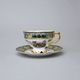 Tea cup 230 ml + saucer, Hunting - Green, Queen's Crown