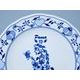 Talíř mělký 24 cm, Panna, (i na zeď), Cibulák, originální z Dubí