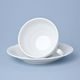 Frost no line: Tea cup and saucer 205 ml / 16 cm, Thun 1794 Carlsbad porcelain, BERNADOTTE