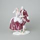 Couple Rococo 17,5 x 10,5 x 22 cm, Purple, Porcelain Figures Duchcov