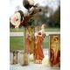Tealight Spring 1900, 6,5 / 6,5 / 10 cm, Glass, A. Mucha, Goebel