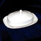 Butter dish, Thun 1794 Carlsbad porcelain, BERNADOTTE platinum