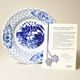 Annual plate 2021, wall, 18 cm, Original Blue Onion Pattern