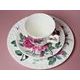 English Rose: Trio Set - Tea Cup 220 ml, Saucer breakfast and Dessert Plate, English Fine Bone China, Roy Kirkham